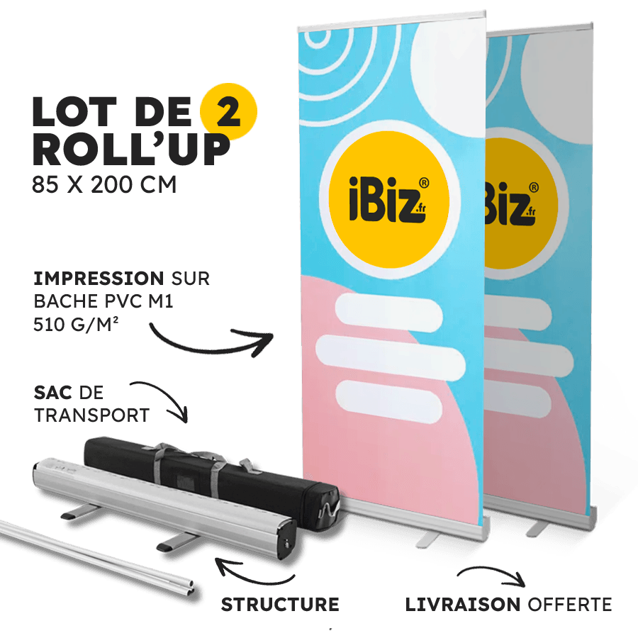 Roll'up Promo • Lot de 2 Roll'ups