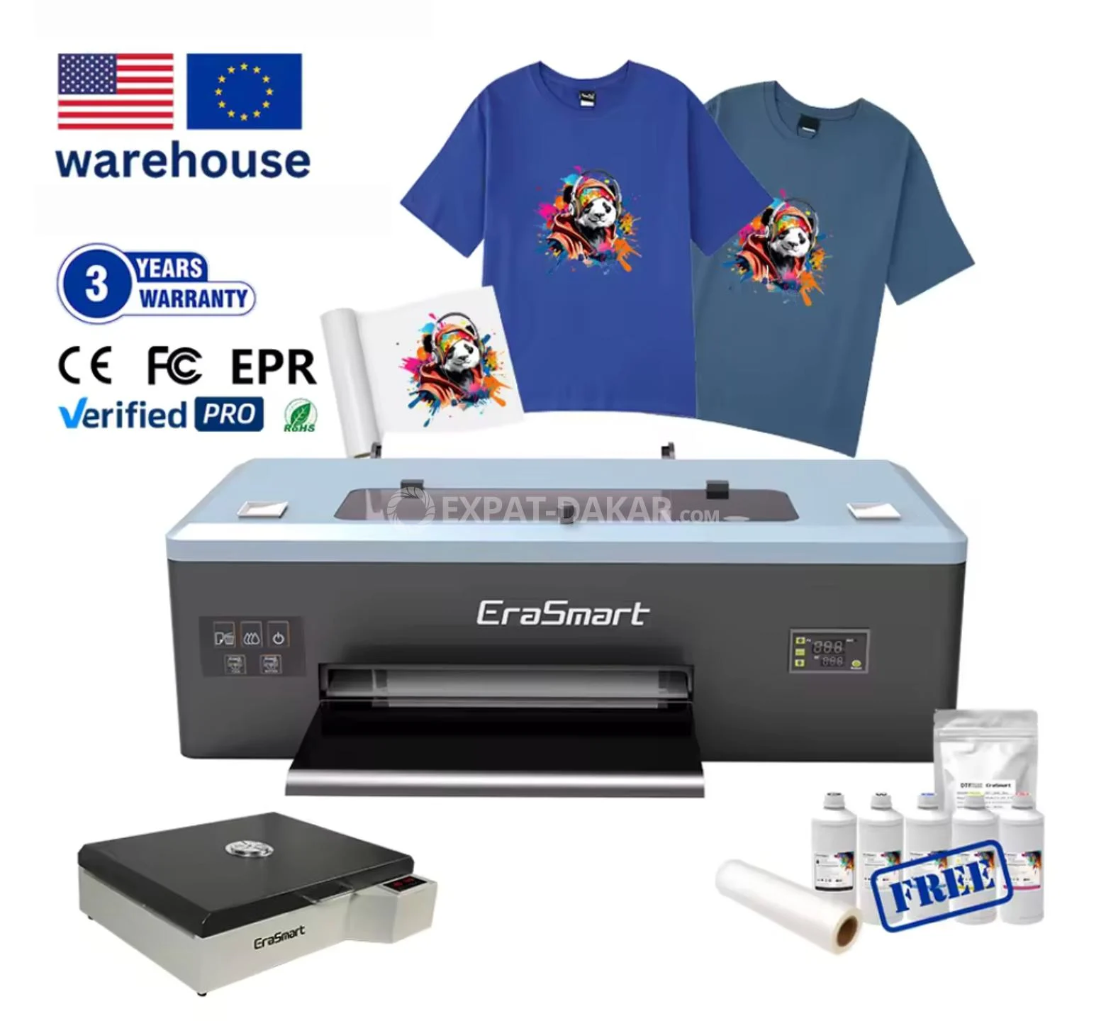 EraSmart imprimante textile transfert kit complet