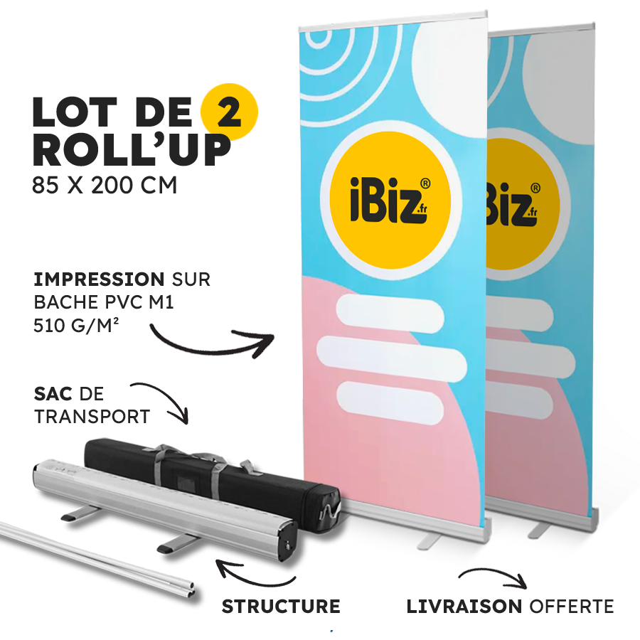 Roll'up Promo • Lot de 2 Roll'ups