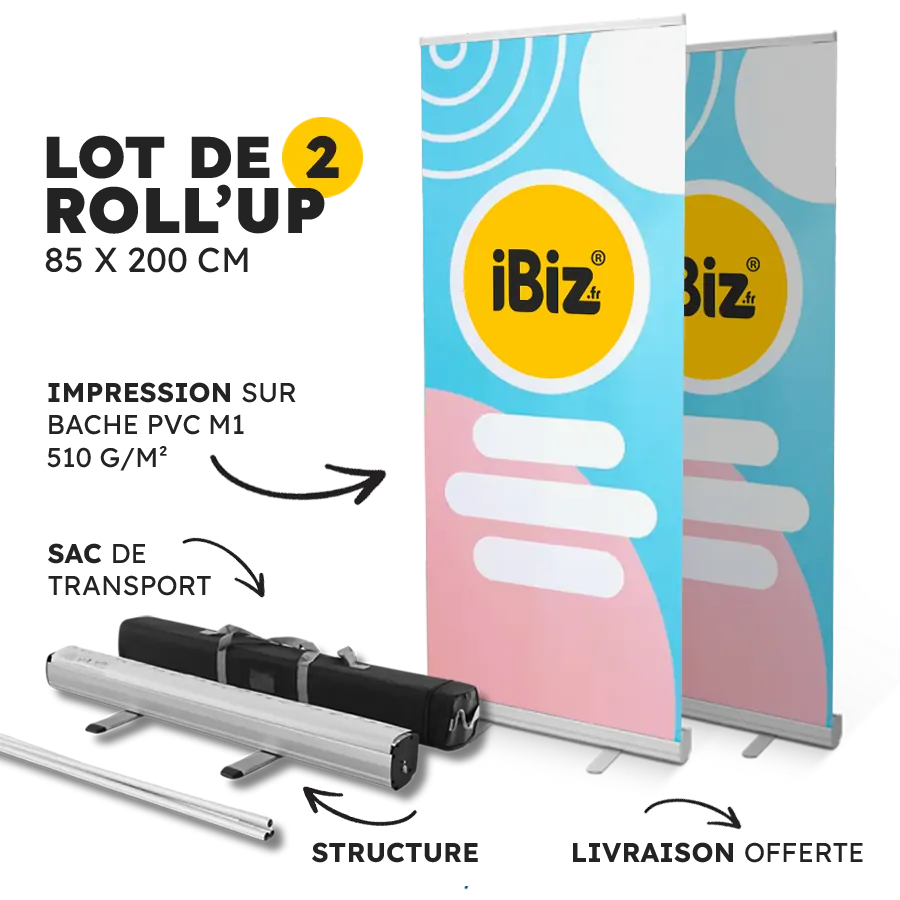 Roll'up Promo • Lot de 2 Roll'ups