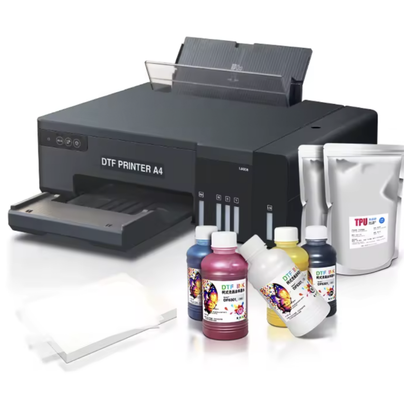 Imprimante DTF A4 L8058 pour T-shirts, feuilles A4, film vinyle thermocollant pour vêtements
